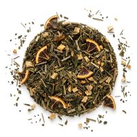 Grün-aromatisierter-Tee-Ingwer-Zitrone